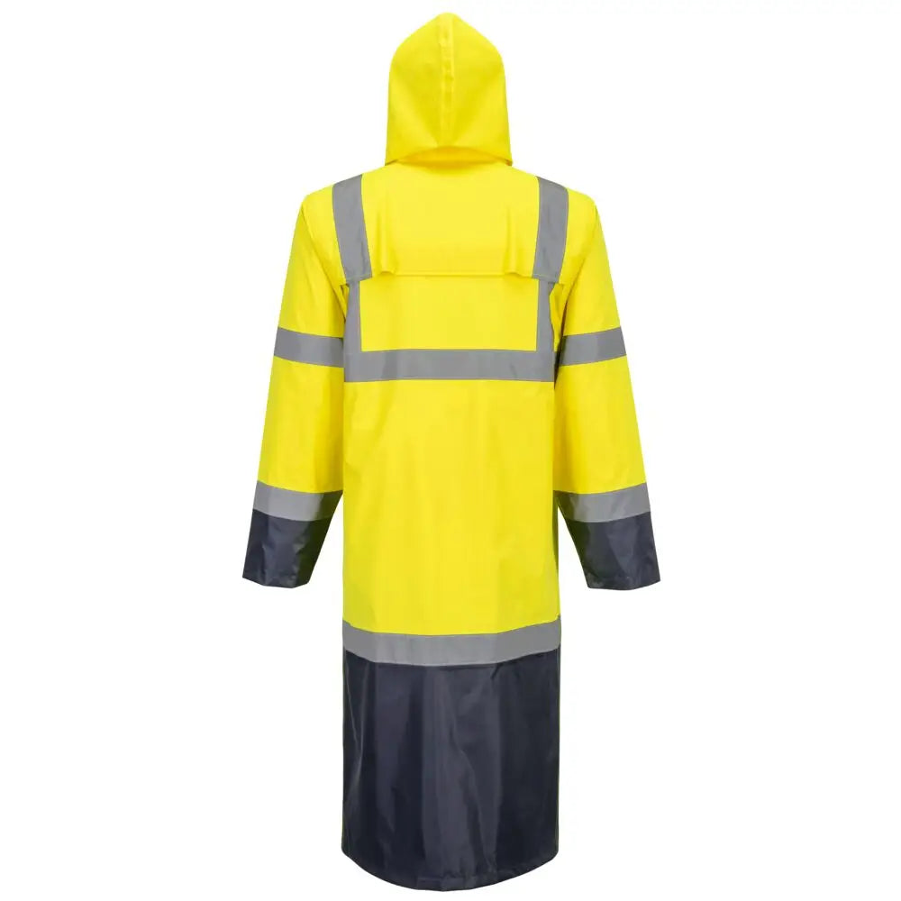 Portwest Hi-Vis Contrast Raincoat 122cm H446 - Sadetakit/kuoritakit