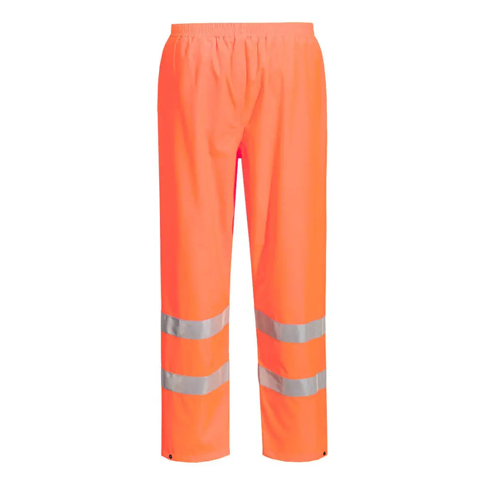 Portwest Hi-Vis kevyet pieneen tilaan pakattavat housut S165 - Oranssi / 4XL - Työhousut