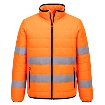 Portwest Hi-Vis kevyttoppatakki S617 - Oranssi/Musta / 4XL - Työtakit