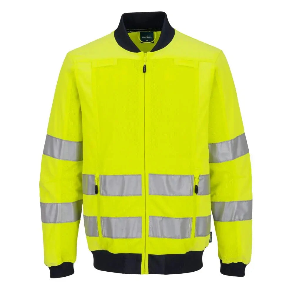 Portwest Hi-Vis Mesh Panel Työtakki T164 - Oranssi/navy / 4XL - Työtakit