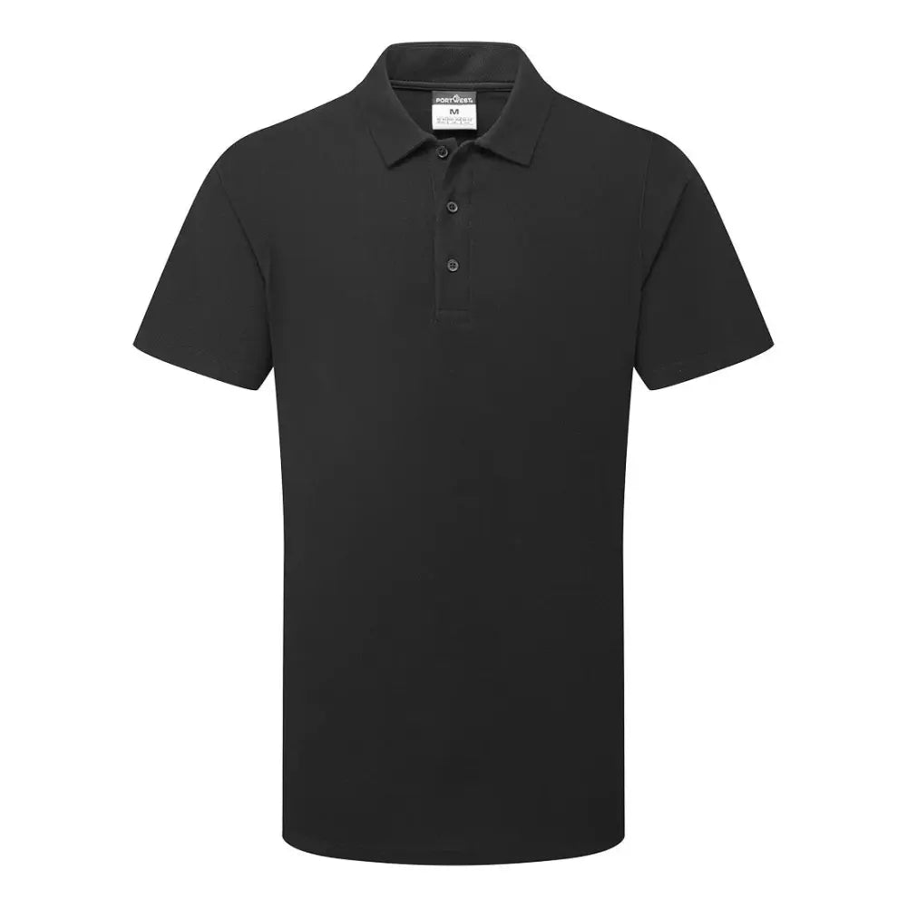 Portwest Mesh Air Pro Polo paita S/S C211 - Musta / L - Työvaatteet