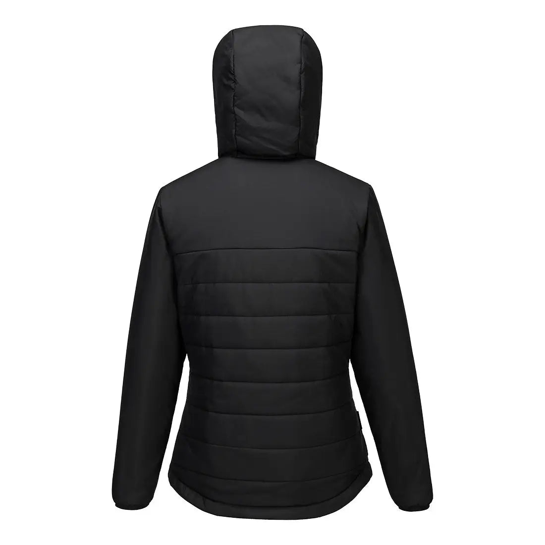 Portwest naisten hupullinen Baffle-takki S613 - Musta / L - Yritystekstiilit