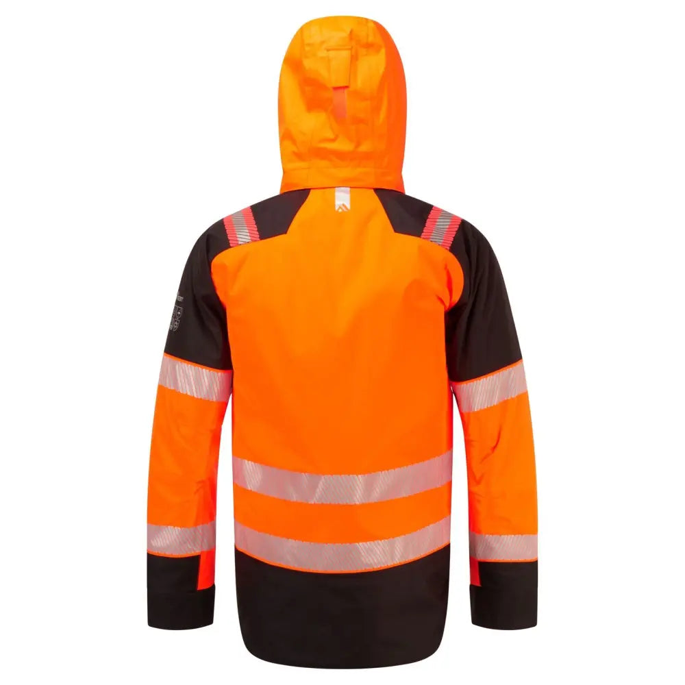 Portwest PW3 FR Modaflame Rain+ Hi-Vis talvitakki - Oranssi/Musta / L - Työvaatteet