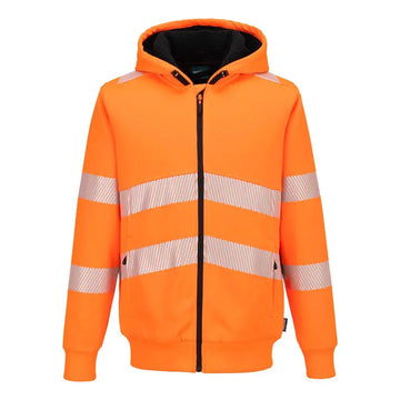 Portwest PW321 Hi-Vis vetoketjullinen talvihuppari - Oranssi / 4XL - Työvaatteet