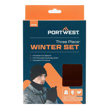 Portwest Talven pipo, huivi ja käsineet setti (3kpl) B035