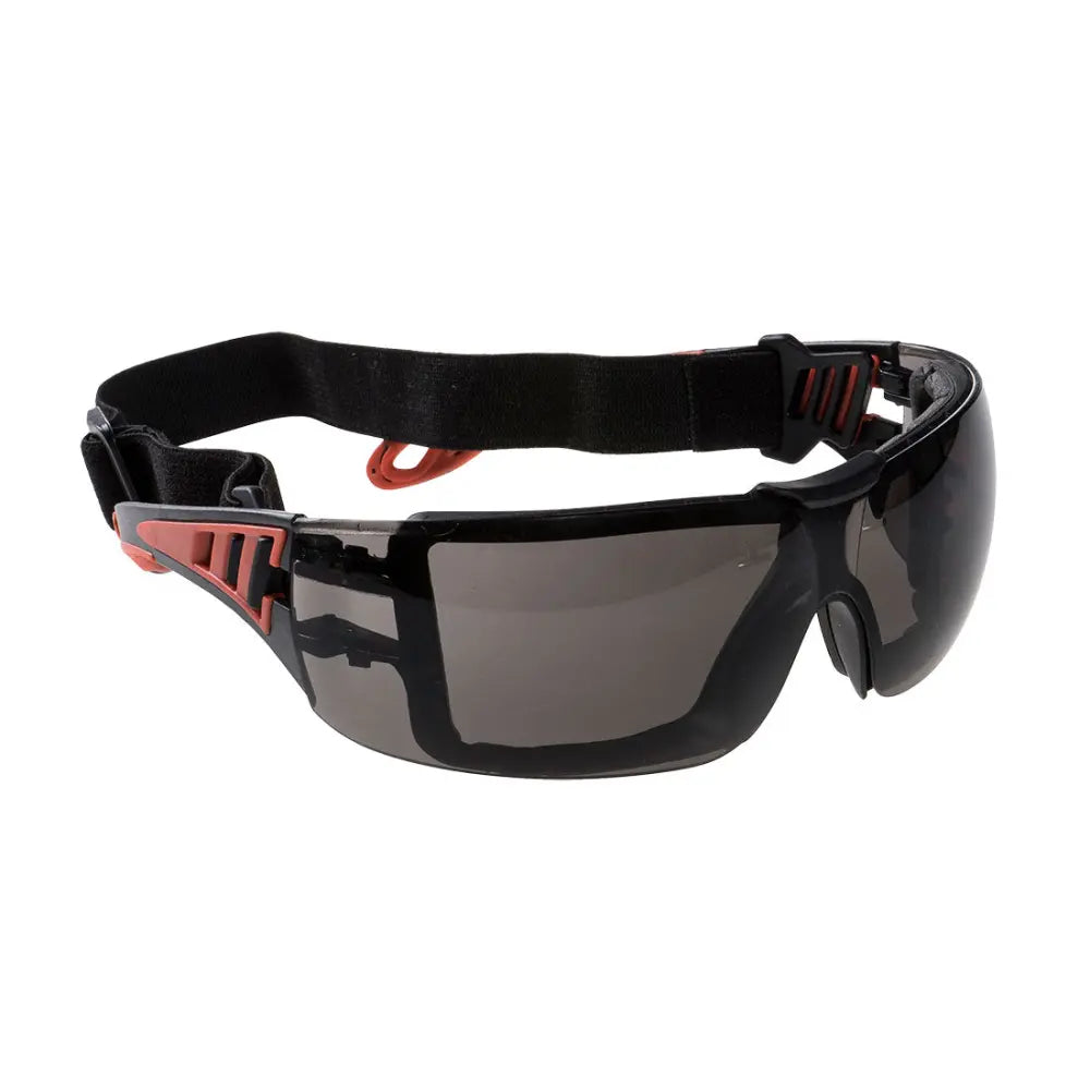 Portwest Tech Look Plus suojalasit - Harmaa/Tumma (Smoke) - Suojavarusteet