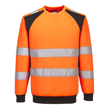 Portwest WX2 Eco Hi-Vis collegepaita CD805 - Oranssi/Musta / 4XL - Työpaidat