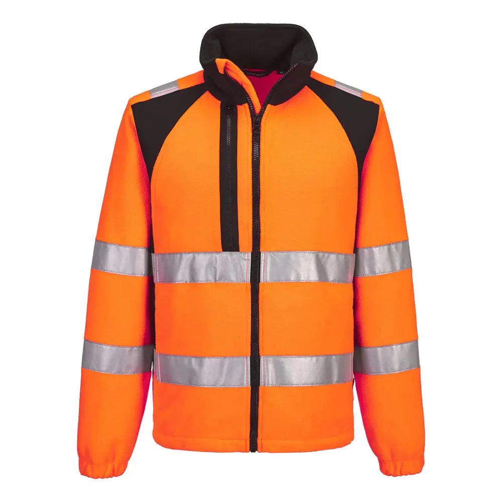 Portwest WX2 Eco Hi-Vis fleece CD807 - Oranssi/Musta / 4XL - Työtakit