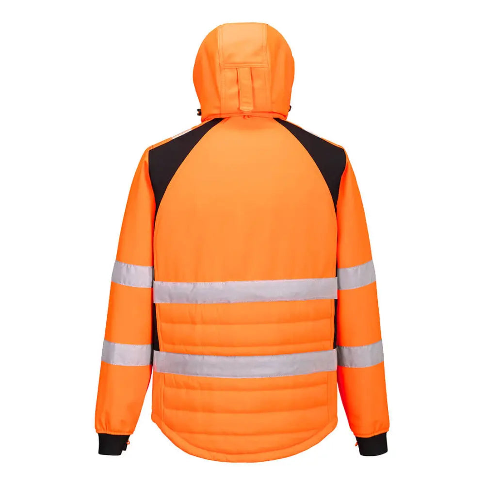 Portwest WX2 Eco Hi-Vis Hybridi toppatakki - Oranssi/Musta / L - Työvaatteet