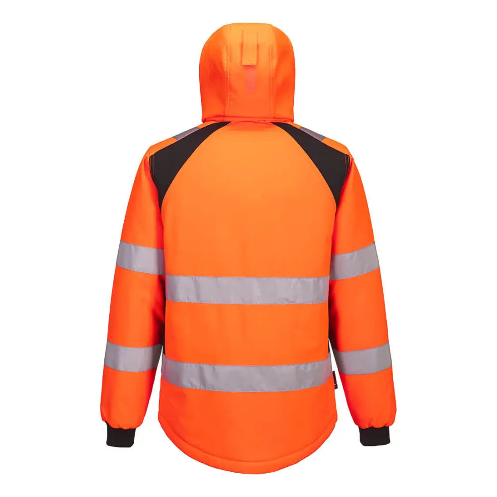 Portwest WX2 Hi-Vis Vuorellinen Softshell-takki 2L CD809 - Oranssi/Musta / 4XL - Työtakit