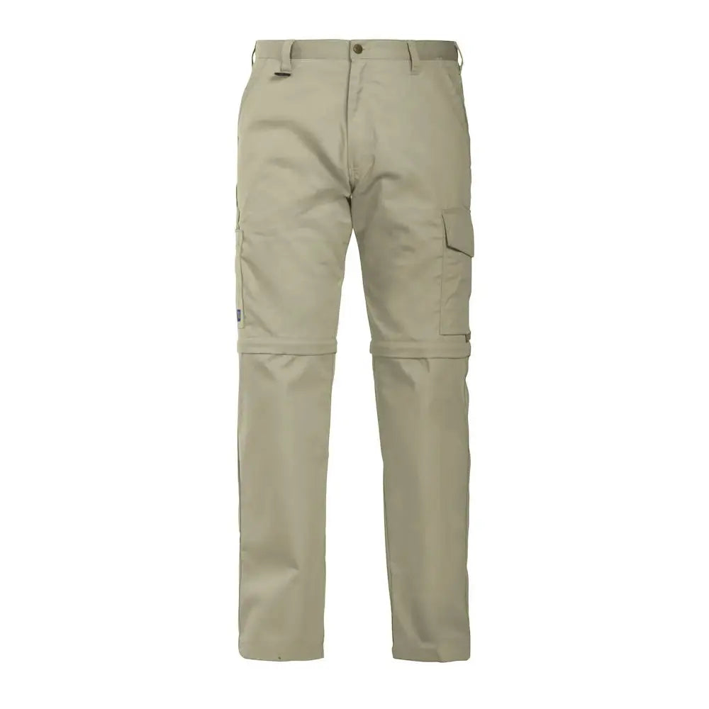 Projob 2502 Zip-Off Housut - Khaki / D100 - Työvaatteet