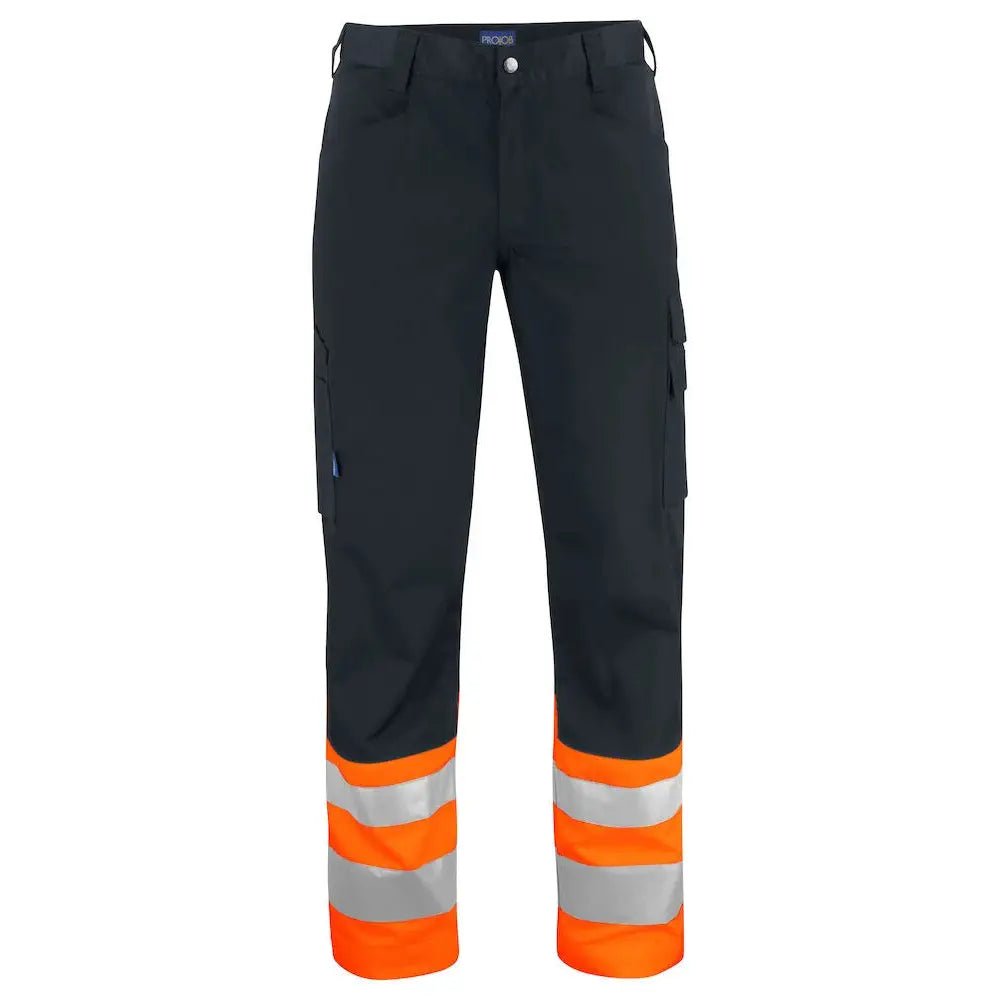 Projob 6533 Huomioreisitaskuhousut EN ISO 20471 Luokka 1 - Oranssi/Musta / D100 - Työvaatteet