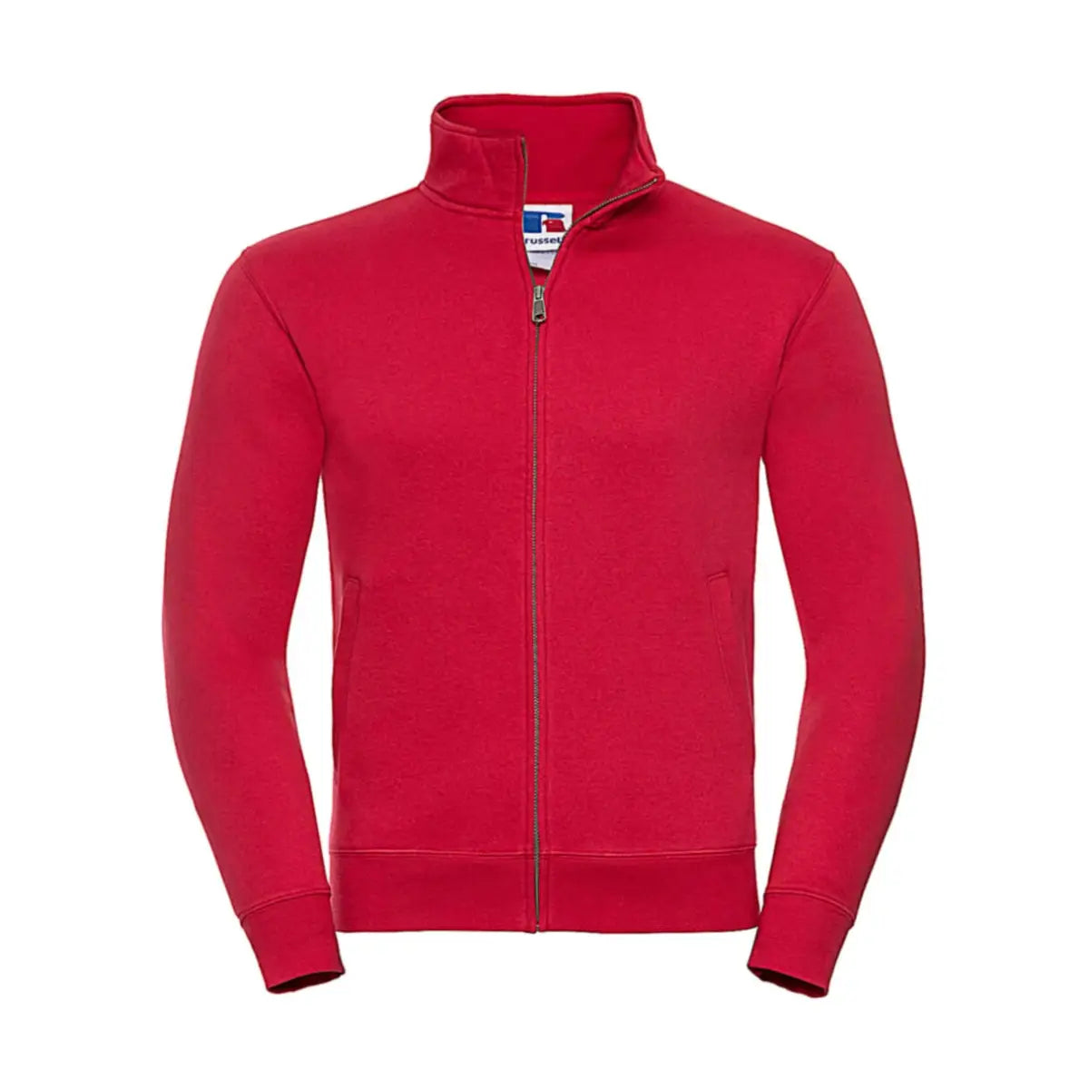 Russell Authentic Miesten vetoketjullinen Collegetakki - Punainen (Classic Red) / XS - Yritystekstiilit