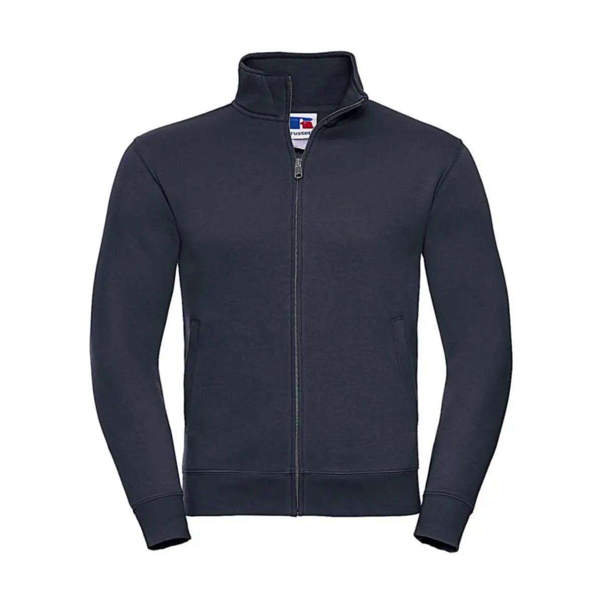 Russell Authentic Miesten vetoketjullinen Collegetakki - Sininen (French Navy) / XS - Yritystekstiilit