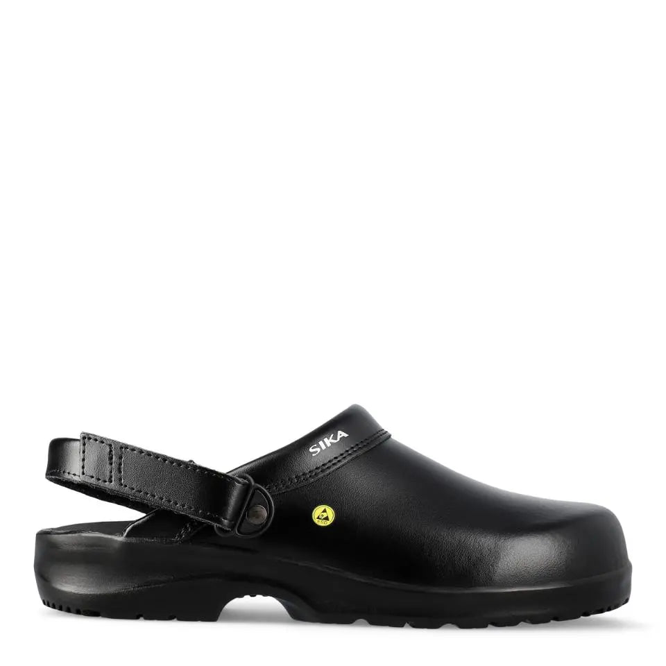 SIKA Fusion Clog kantaremmillä OB ESD - 48 / Musta - Työjalkineet