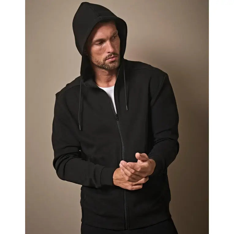 Tee Jays Ribbed Interlock vetoketjuhuppari - Yritystekstiilit