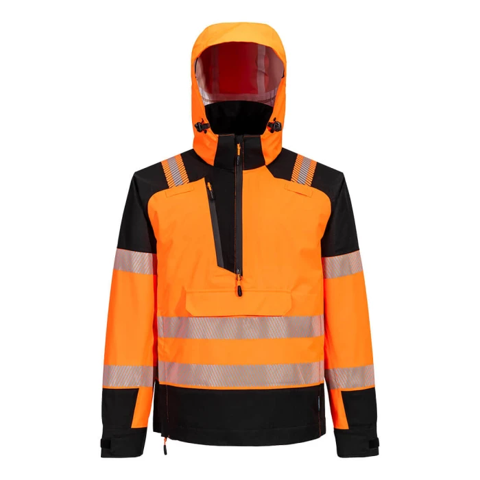 Portwest PW3 Hi-Vis Hupullinen sadetta pitävä anorakki (3L)