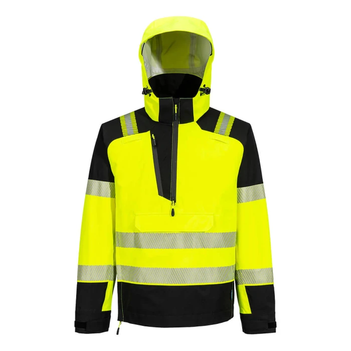 Portwest PW3 Hi-Vis Hupullinen sadetta pitävä anorakki (3L)