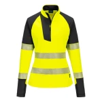 Portwest PW3 Hi-Vis Naisten 1/4-vetoketjullinen College-pusero